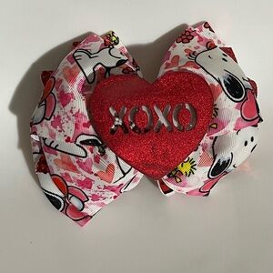 Snoopy Heart Bow for Kids